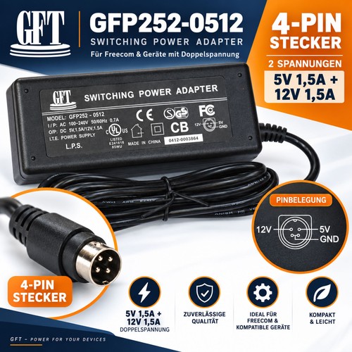 Gfp252 0512 netzteil 12v 5v - 12v,