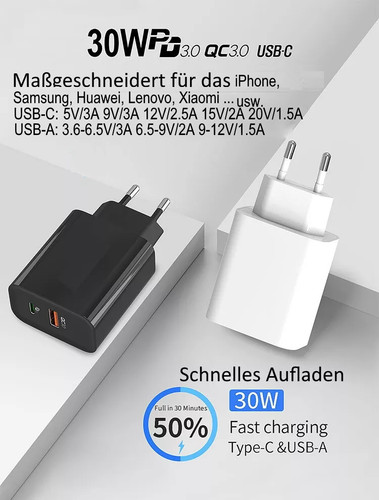 Netzteil 30w usb 9v 3a - usb, 9v-3a
